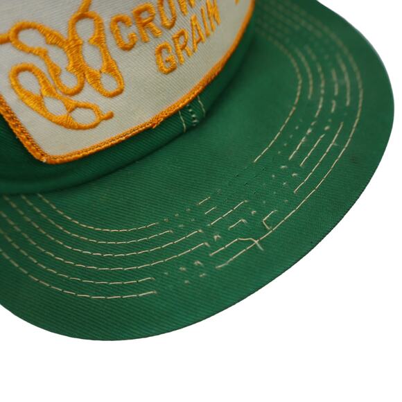 Vintage K-Products Crowley Grains Patch Mesh Snapback Hat - Picture 3 of 9